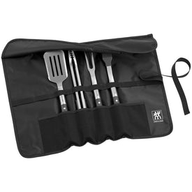 BBQ+ Five-Piece Stainless Steel Grill Tool Set