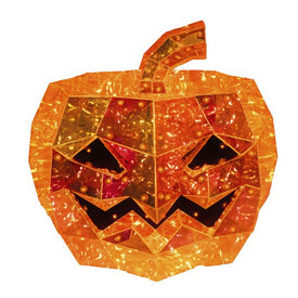 200-Light Orange Micro LED Holographic Jack-O'-Lantern