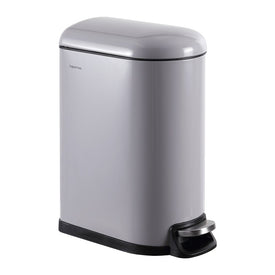 Roland Mini 2.6-Gallon Step-Open Trash Can - Fog Gray