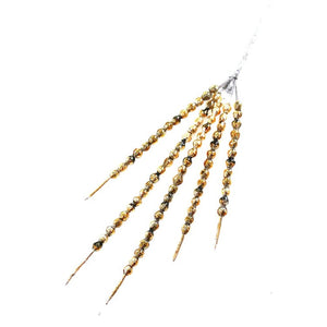 Mid-Century Beaded Spray - Gold