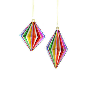 Spectrum Wide Spindle Ornaments Set of 2