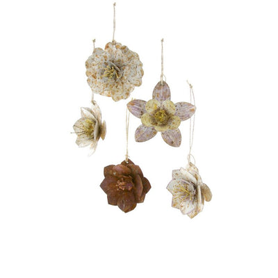 Product Image: Medium Tin Flowers Set of 5