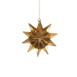 Yesteryear Star Ornament - Gold Leaf