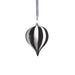 Monochrome Stripe Glass Ornaments Set of 8