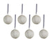 Glittering Elegance Glass Ball Ornaments Set of 6