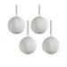 Glittering Elegance 4.75" Glass Ball Ornaments Set of 4