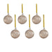 Glittering Elegance Glass Ball Ornaments Set of 6