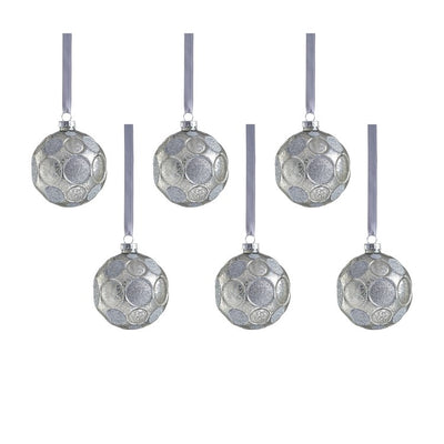Product Image: Serenity Matte Frosted Glass Ball Ornaments Set of 6