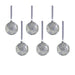 Serenity Matte Frosted Glass Ball Ornaments Set of 6