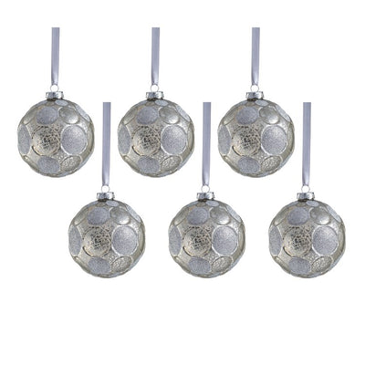 Product Image: Serenity Matte Frosted Glass Ball Ornaments Set of 6