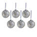 Serenity Matte Frosted Glass Ball Ornaments Set of 6