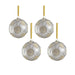 Serenity Matte Frosted 4.75" Glass Ball Ornaments Set of 4