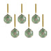 Serenity Matte Frosted Glass Ball Ornaments Set of 6
