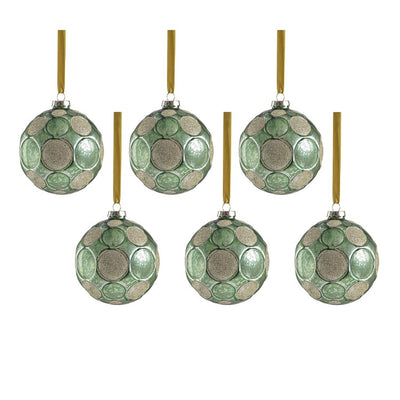 Product Image: Serenity Matte Frosted Glass Ball Ornaments Set of 6