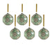 Serenity Matte Frosted Glass Ball Ornaments Set of 6