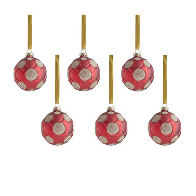 Product Image: Serenity Matte Frosted Glass Ball Ornaments Set of 6