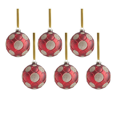 Product Image: Serenity Matte Frosted Glass Ball Ornaments Set of 6