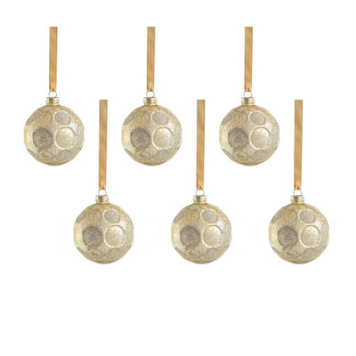 Product Image: Serenity Matte Frosted Glass Ball Ornaments Set of 6