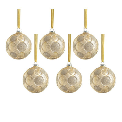 Product Image: Serenity Matte Frosted Glass Ball Ornaments Set of 6
