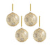 Serenity Matte Frosted 4.75" Glass Ball Ornaments Set of 4