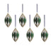 Messina Verde Glass Ornaments Set of 6