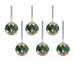 Messina Verde Glass Ornaments Set of 6
