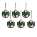 Messina Verde Glass Ornaments Set of 6
