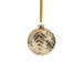 Trieste Metallic Chevron Glass Ball Ornaments Set of 6