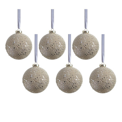 Product Image: Livia Beaded Glass Ball Ornaments Set of 6