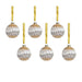 Astral Harlequin Glass Ball Ornaments Set of 6