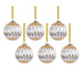 Astral Harlequin Glass Ball Ornaments Set of 6