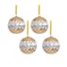 Astral Harlequin 4.75" Glass Ball Ornaments Set of 4