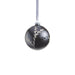 Patrin Glass Ball Ornaments with Leaf Pattern Set of 6