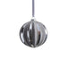 Giada 4.75" Shiny Glass Ball Ornaments with Flock Pattern Set of 4