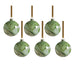 Luster Watercolor Effect Glass Ornaments Set of 6