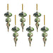 Luster Watercolor Effect Glass Ornaments Set of 6