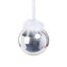 Luster 4.75" Glass Ball Ornaments with Feather Design Set of 4