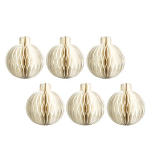 Miriam Paper Deco Sphere Ornaments Set of 6