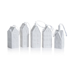 Amsterdam Assorted House Ornaments Set of 5
