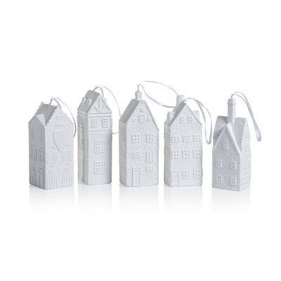 Product Image: Amsterdam Assorted House Ornaments Set of 5