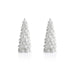 Mireille LED Snow Tabletop Trees Set of 2