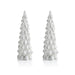 Mireille LED Snow Tabletop Trees Set of 2