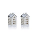 Lilou Two-Piece Set Porcelain LED House with Colored Roof