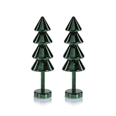 Product Image: Crimbo Sparkle Layered Cone LED Trees Set of 2