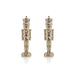 Hartwin Metallic Decorative Nutcracker Figurines Set of 2