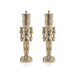 Hartwin Metallic Decorative Nutcracker Figurines Set of 2