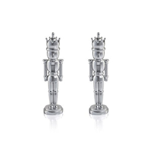 Hartwin Metallic Decorative Nutcracker Figurines Set of 2