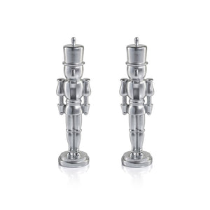 Hartwin Metallic Decorative Nutcracker Figurines Set of 2