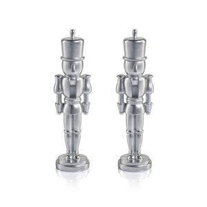 Hartwin Metallic Decorative Nutcracker Figurines Set of 2