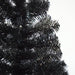 4' Unlit Slim Black Tinsel Artificial Halloween Tree